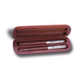 312 - Ahşap Kutulu Tükenmez & Dolma Kalem set